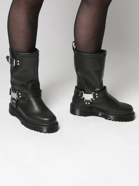 Laarzen Anistone Uit Leder Dr martens Zwart women 32199001 ander zicht 1